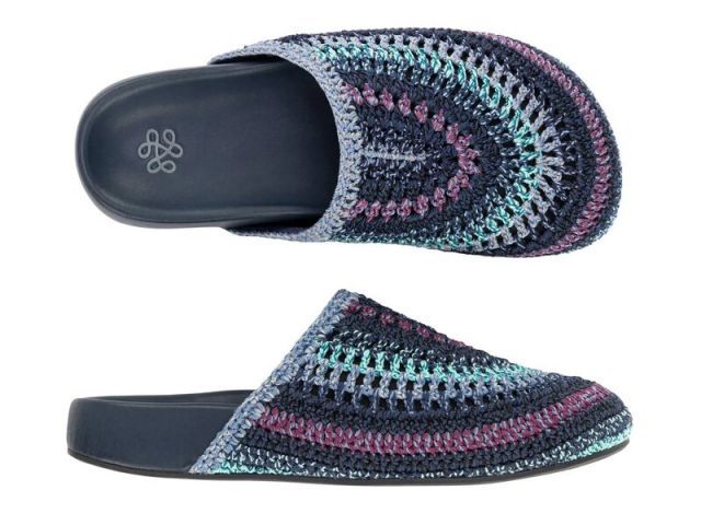 送料無料 ザサック レディース サンダル シューズ Bolinas Crochet Clog Blue KIN-KAAI_COM