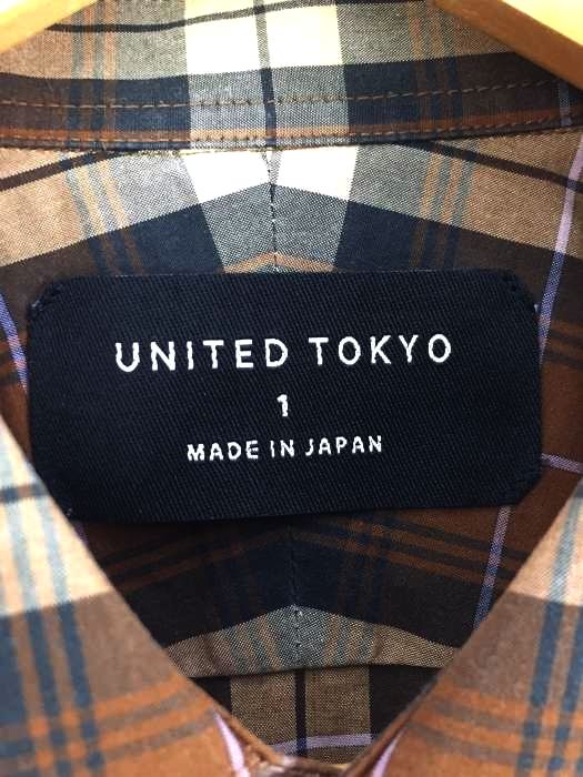 【美品】ユナイテッドトウキョウ バイヤスチェックシャツ メンズ 美品】ユナイテッドトウキョウ バイヤスチェックシャツ メンズ
