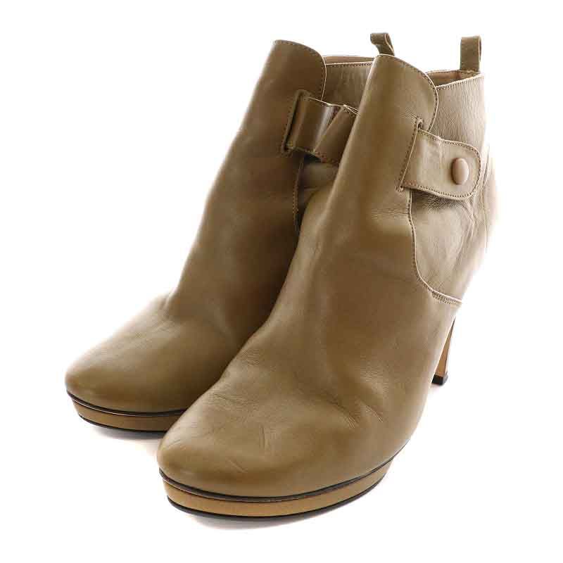Repetto ✴︎レペット コンビ ショートブーツ 39 レペット Repetto ブーティ ショートブーツ レザー プラットフォーム