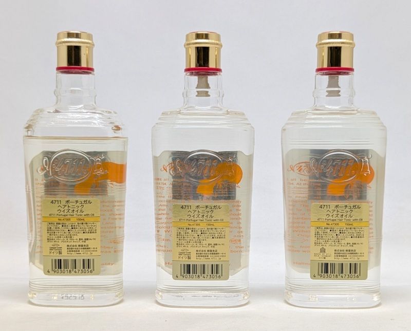 全品送料無料！ Portugal|ポーチュガル 4711 ヘアトニックウィズオイル 3本セット ♥×2本 残量8-9割×1本 セット|mab0184 2025大特価！