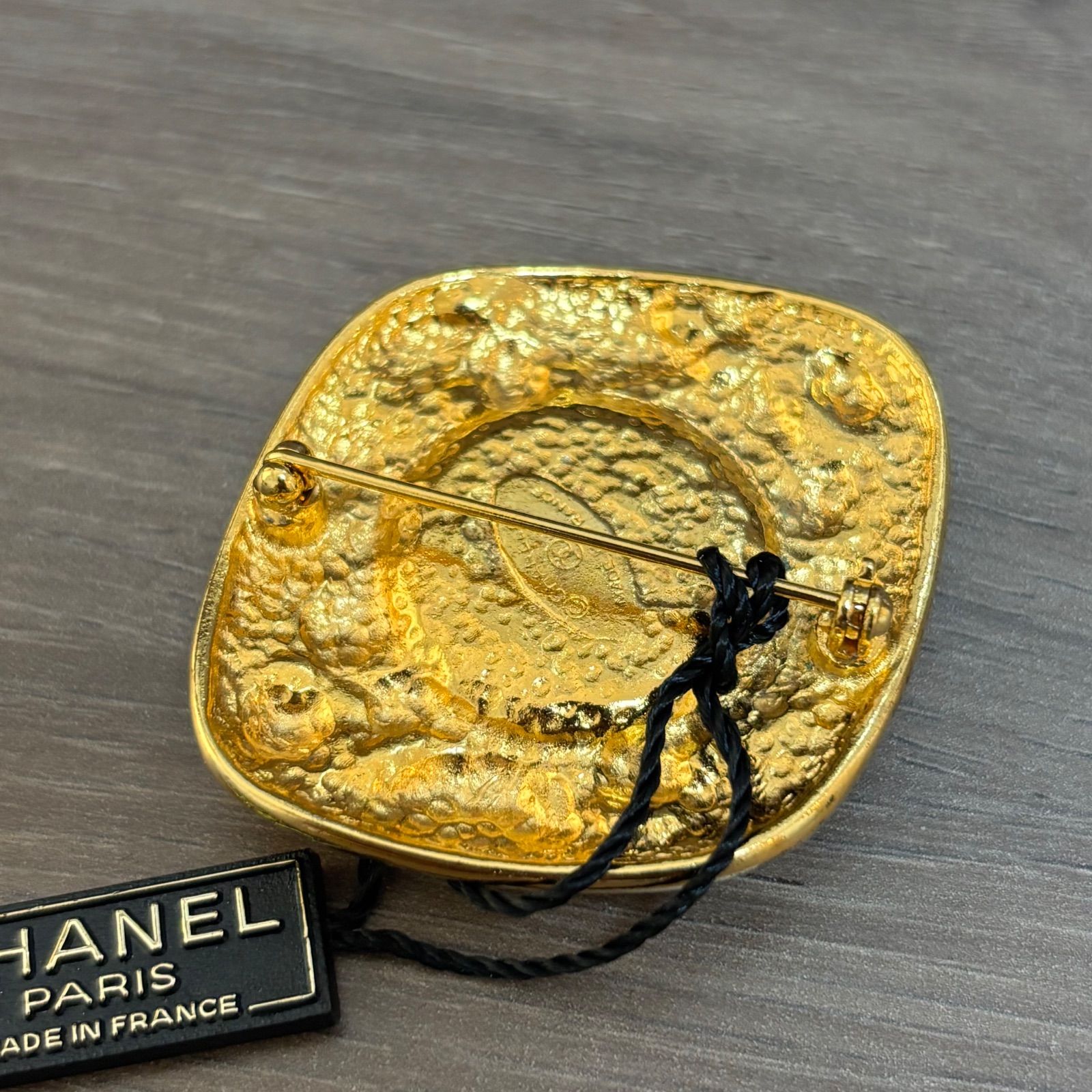 ☆CHANEL シャネル ブローチ パールブローチ ゴールドカラー フェイク