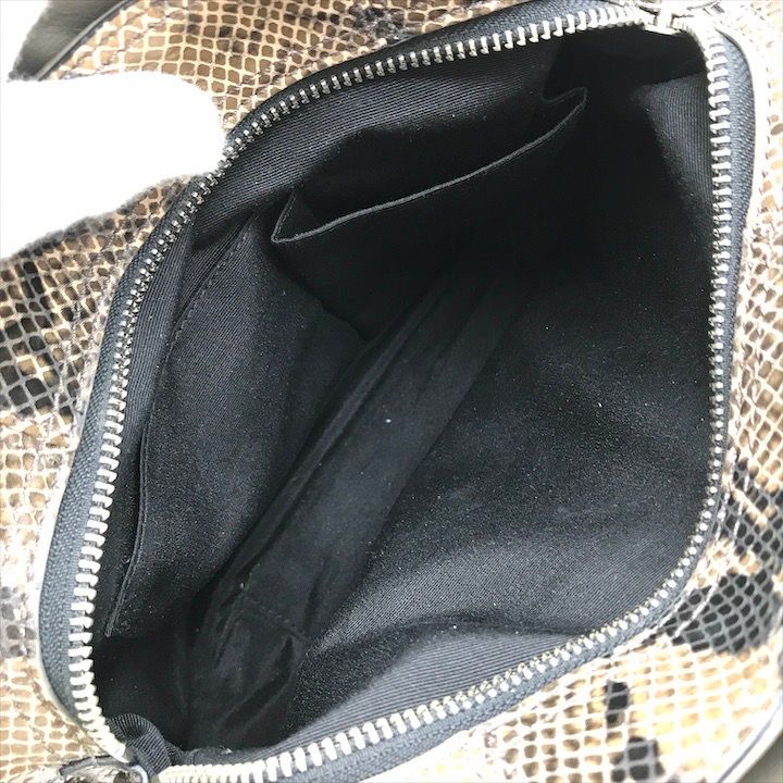 良品 COACH コーチ パイソン ハンド バッグ ブラウン k1922 - メルカリ 