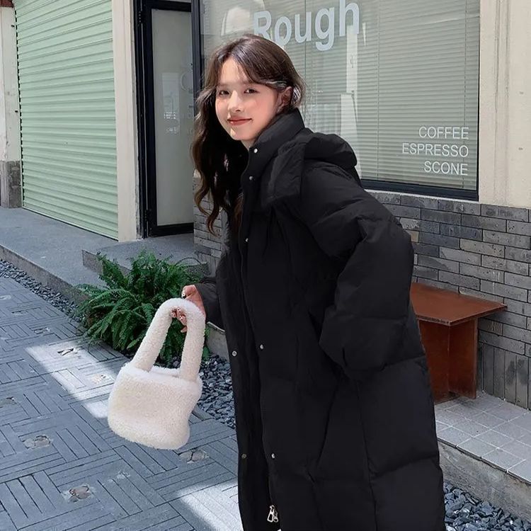 しい大きいサイズ韓国の怠惰な風の綿のジャケットの女性
