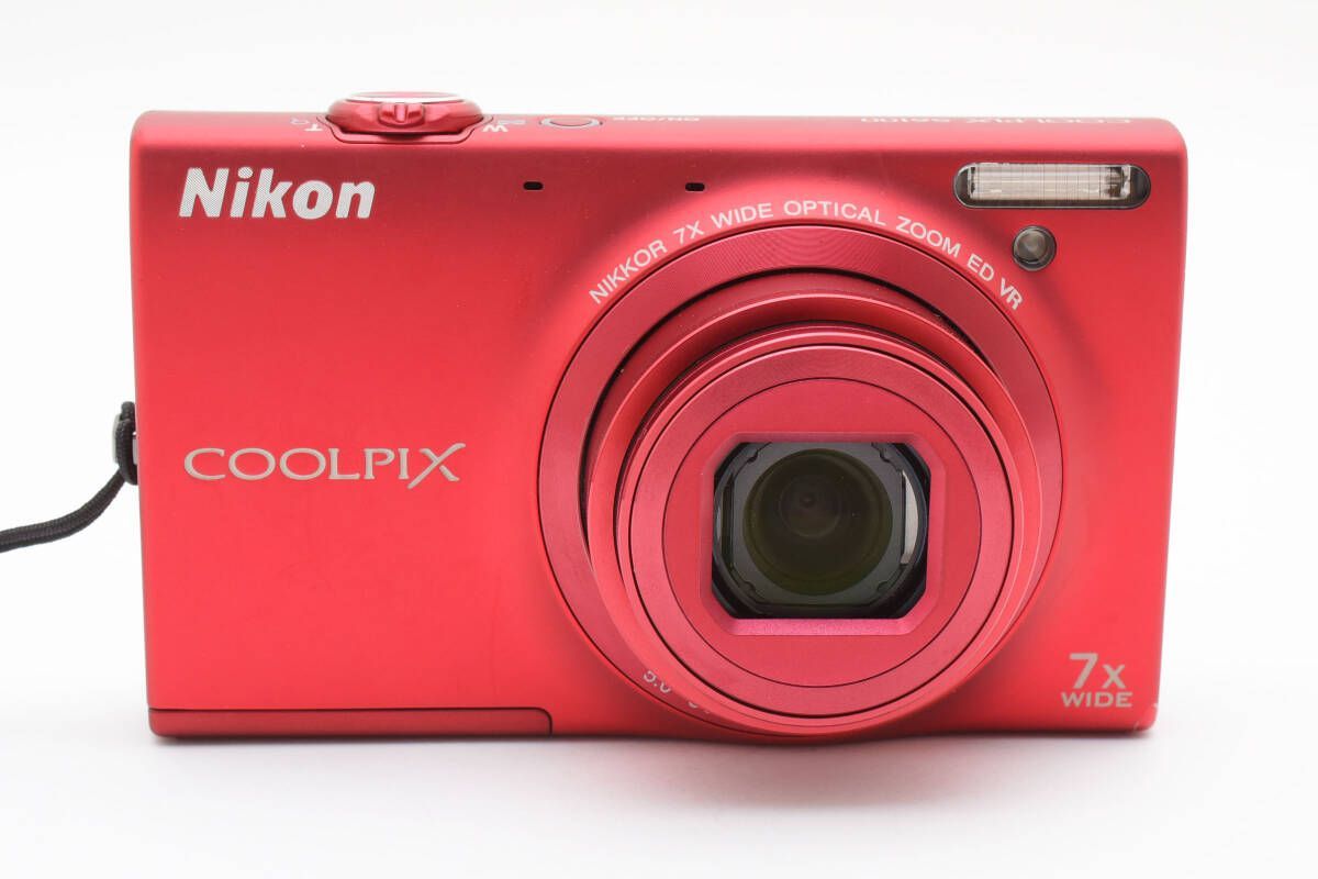 Nikon COOLPIX S6100 RED コンデジ 付属品あり 動作良好 SEALED* NEW Nikon COOLPIX S6100 16MP Compact Digital Camera