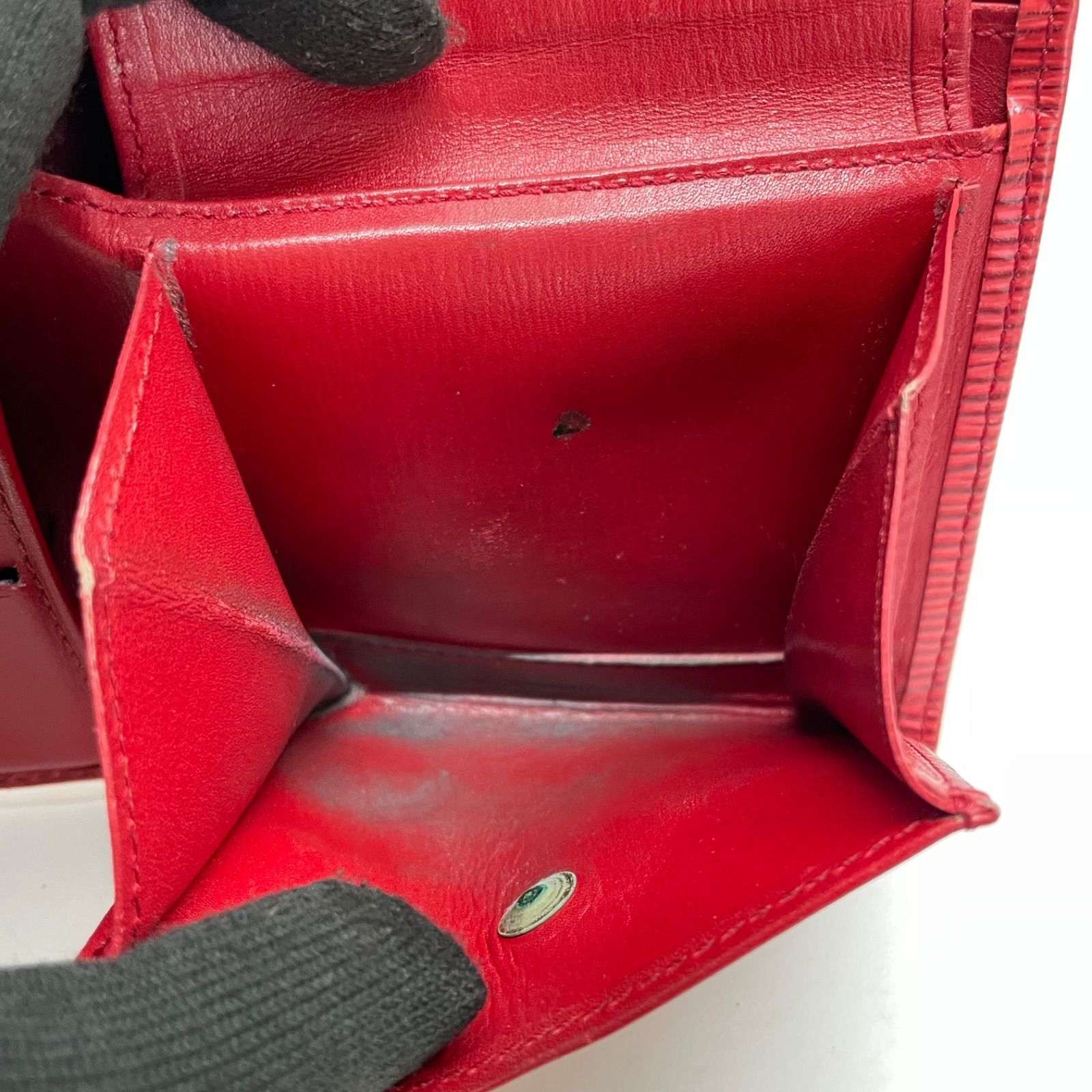 1795 LOUIS VUITTON ルイヴィトン 二つ折り財布 エピ 赤