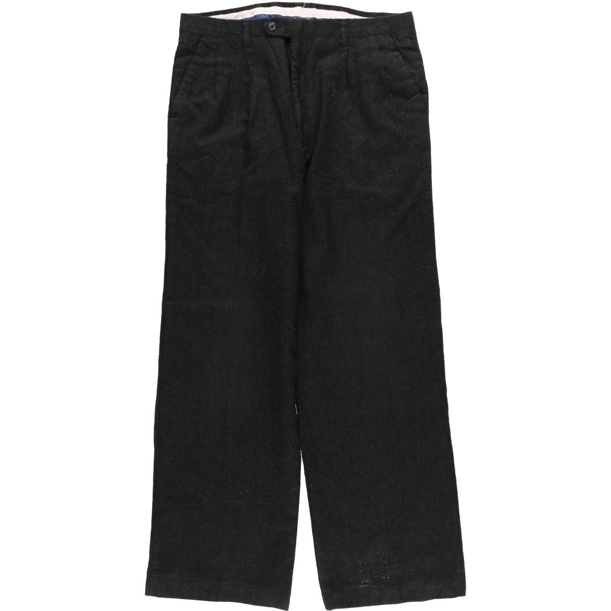 古着 GENO ツータック ウールパンツ スラックス メンズw31相当|eaa549815