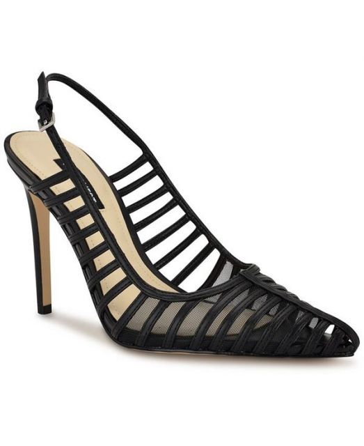 【送料無料】 ナインウェスト レディース パンプス シューズ Women's Filane Stiletto Heel Pointy Toe Dress Pumps Black