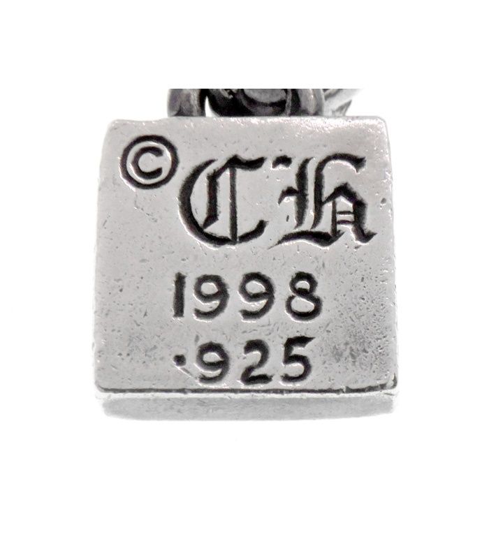 クロムハーツ FRAMED CH PLUS/フレームドCHプラス チャーム/シルバー