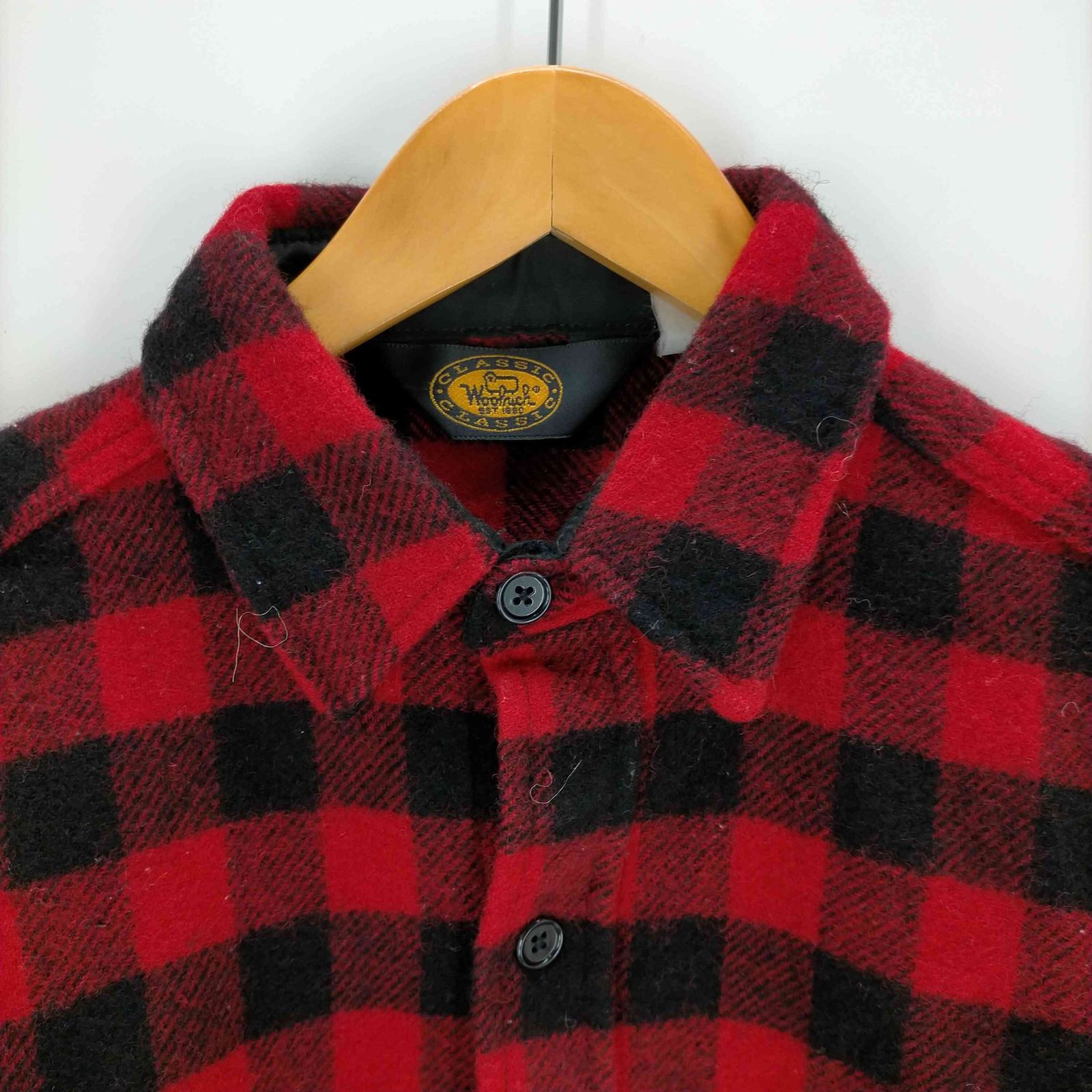 ウールリッチ WOOLRICH USA製 三角タグ バッファローチェック