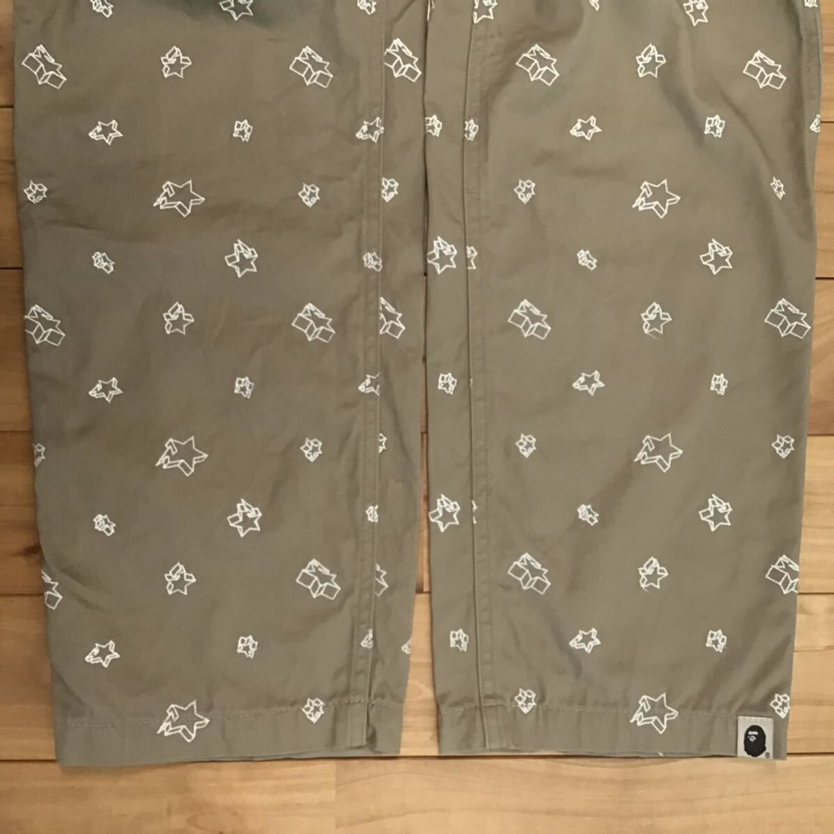 ☆蓄光☆ BAPE STA 刺繍 パンツ Sサイズ a bathing ape BAPESTA pants