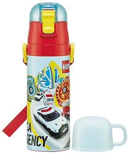 スケーター Skater 子供用 ステンレス 水筒 2way 直飲み 470ml コップ飲み 430ml トミカ 23 子供に優しい軽量タイプ 男の子 保温 保冷waterbottle スポーツボトル かわいい キッズ 子供 こども 水瓶 SKDC4-A