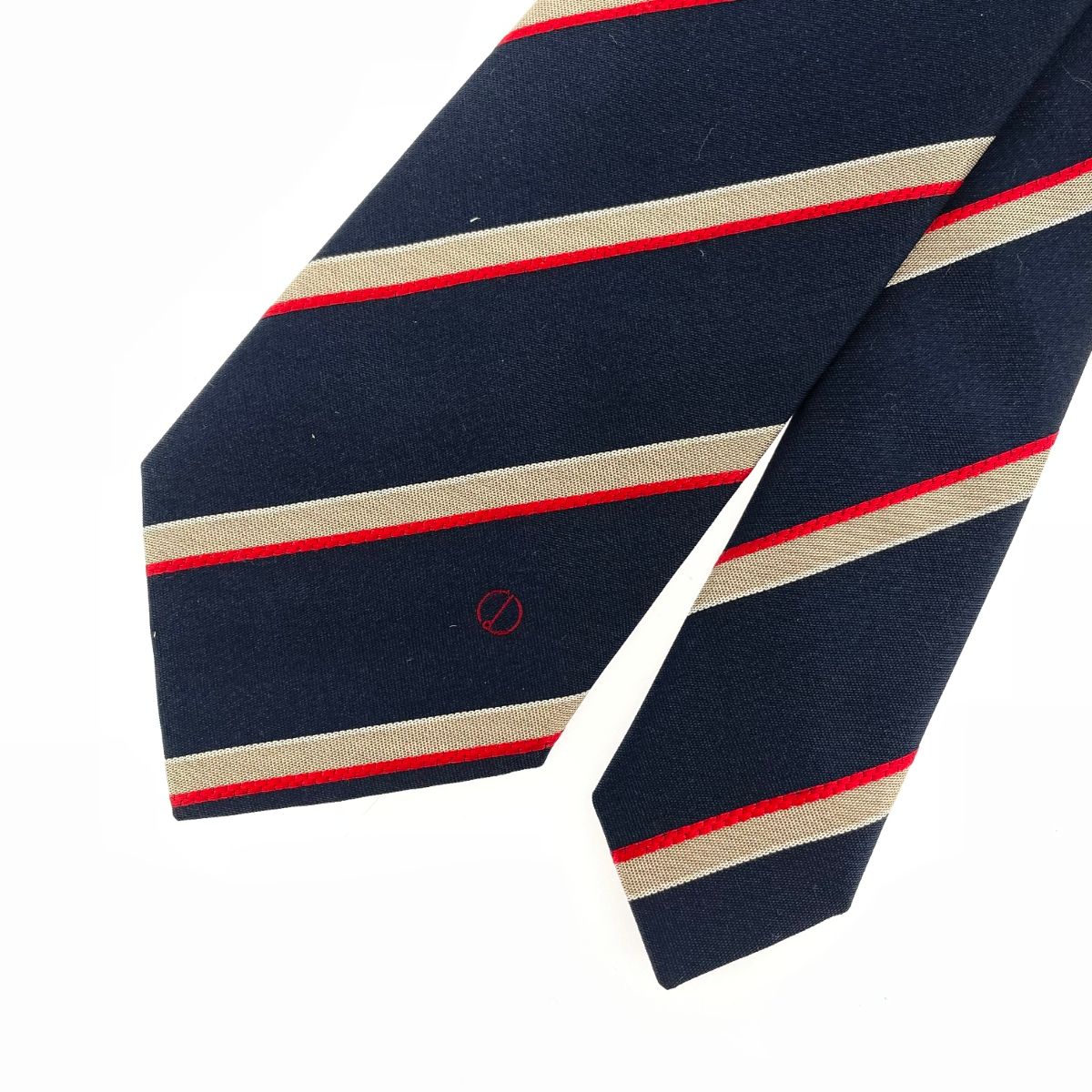 dunhill ダンヒル ネクタイ シルク100％ レジメンタル柄 イタリア製