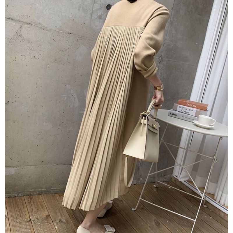  ワンピース 長袖 レディース ロングワンピース 切り替え カジュアル フォーマル 通勤 通学 大人 Aライン 体型カバー フ ワンピスター 秋冬 せ オフィス シンプル 20代 30代 40代xkmilyx 108 DZ 20 エプロン キッズファッション小物