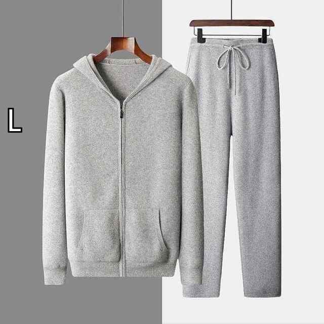 L 秋冬 コーデ メンズ 服 シンプル ファッション オシャレ 大人 かっこいい 大きいサイズ ストリート 紳士服 ジャケット カーディガン スポーツ ニット フード付き スウェットシャツ カジュアル スウェット パンツ スーツ パーカー
