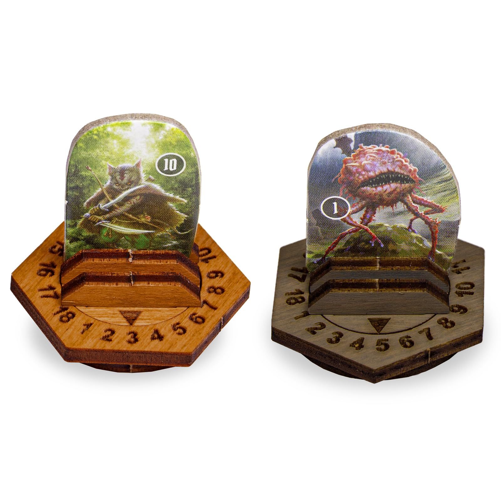 Smonex 木製 Gloomhaven ボードゲーム モンスタースタンド - ライブ カウント 19個 