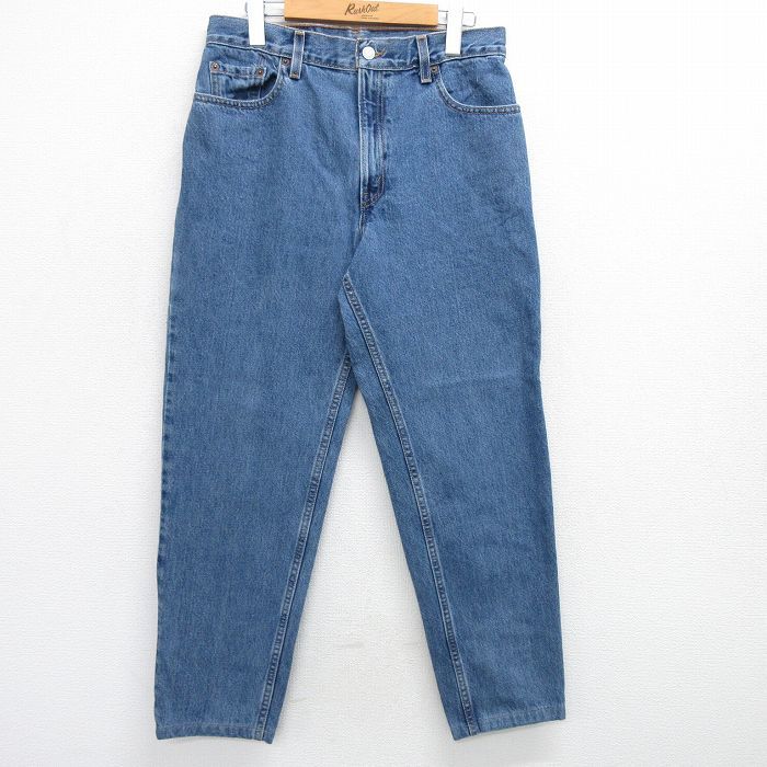 古着 リーバイス Levis 550 ジーンズ レディース 90s テーパード コットン 紺 ネイビー デニム 25may16 ボトムス ジーパン Gパン ロン