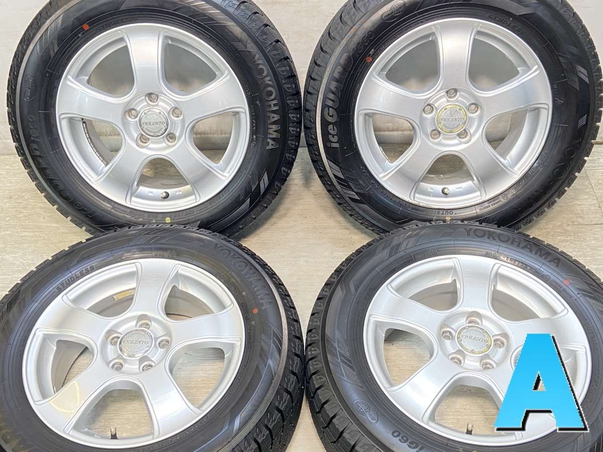 2シーズン使用ハイエース用スタッドレスタイヤ アルミホイール4本