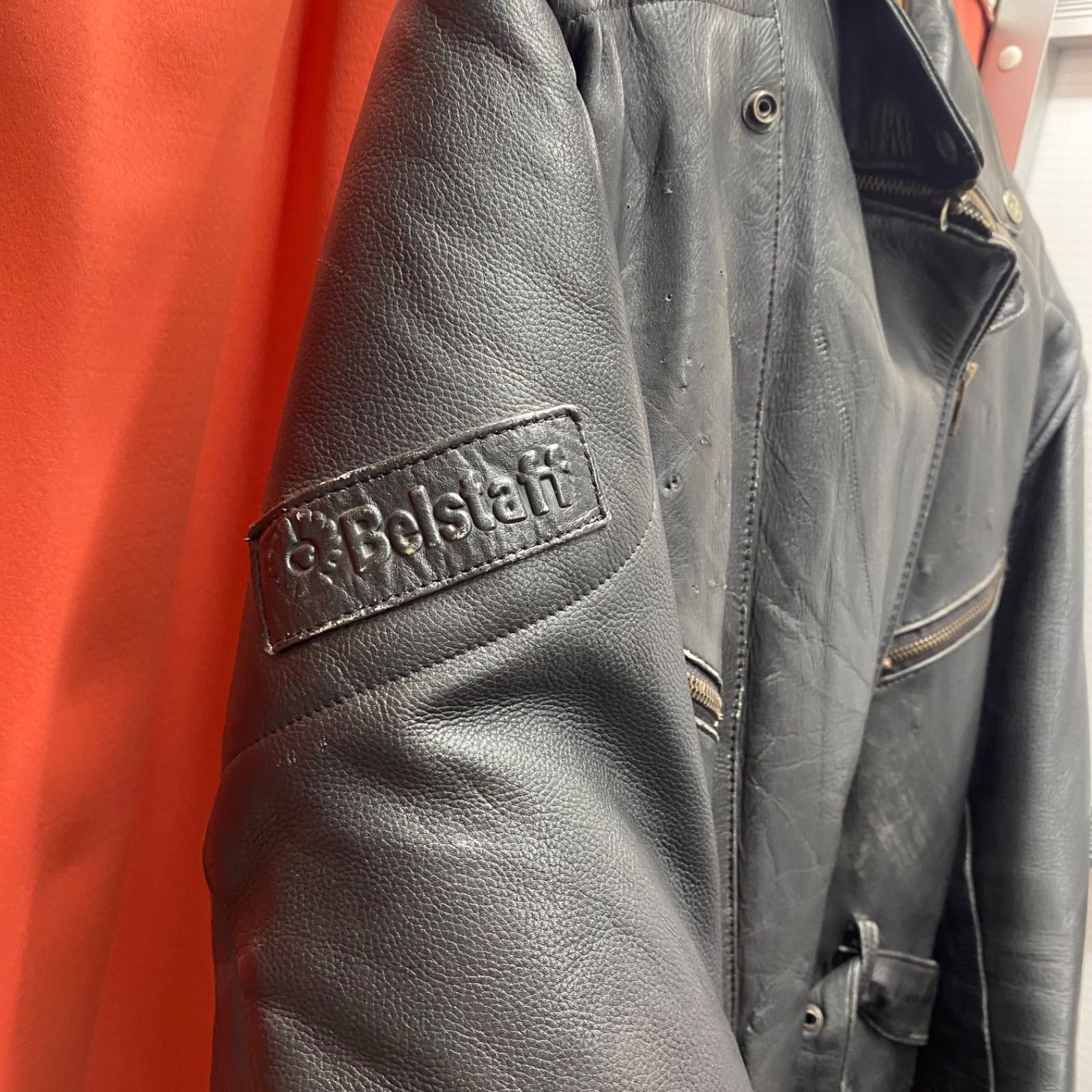 希少 Belstaff ベルスタッフ ライダース レザージャケット 革ジャン
