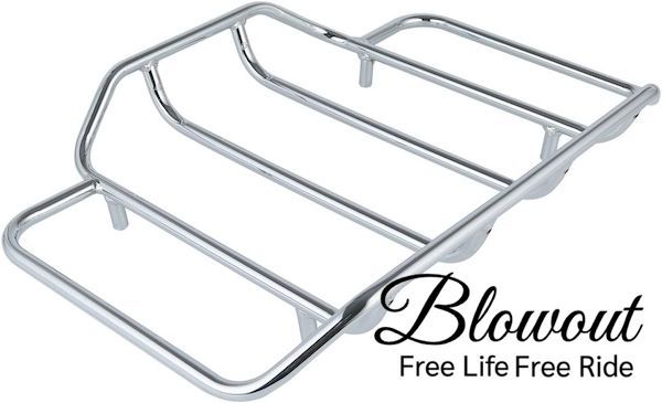 ハーレー ツアーパックラック クローム ラゲッジ 荷台 84年以降 ツーリング FLHX FLHTC FLTR FLHR CVO チョップ ツアラー バガー キングサイズ Harley Davidson ラゲッジラック