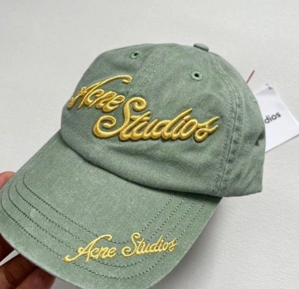 ★Acne Studios★3D刺繍ロゴキャップ 大人気 ACNE STUDIOS アクネ ロゴ3D刺繍 キャップ 2色選択可