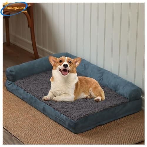 噛んでも破れない犬用ベッド 犬 ベッド 洗える 通気性いい あったか 防水 耐噛 破れない 丈夫 特大犬用ベッド 取り外せるカバー 滑り止め 中型犬 大型犬 STEELWINDOWSANDDOORS_COM