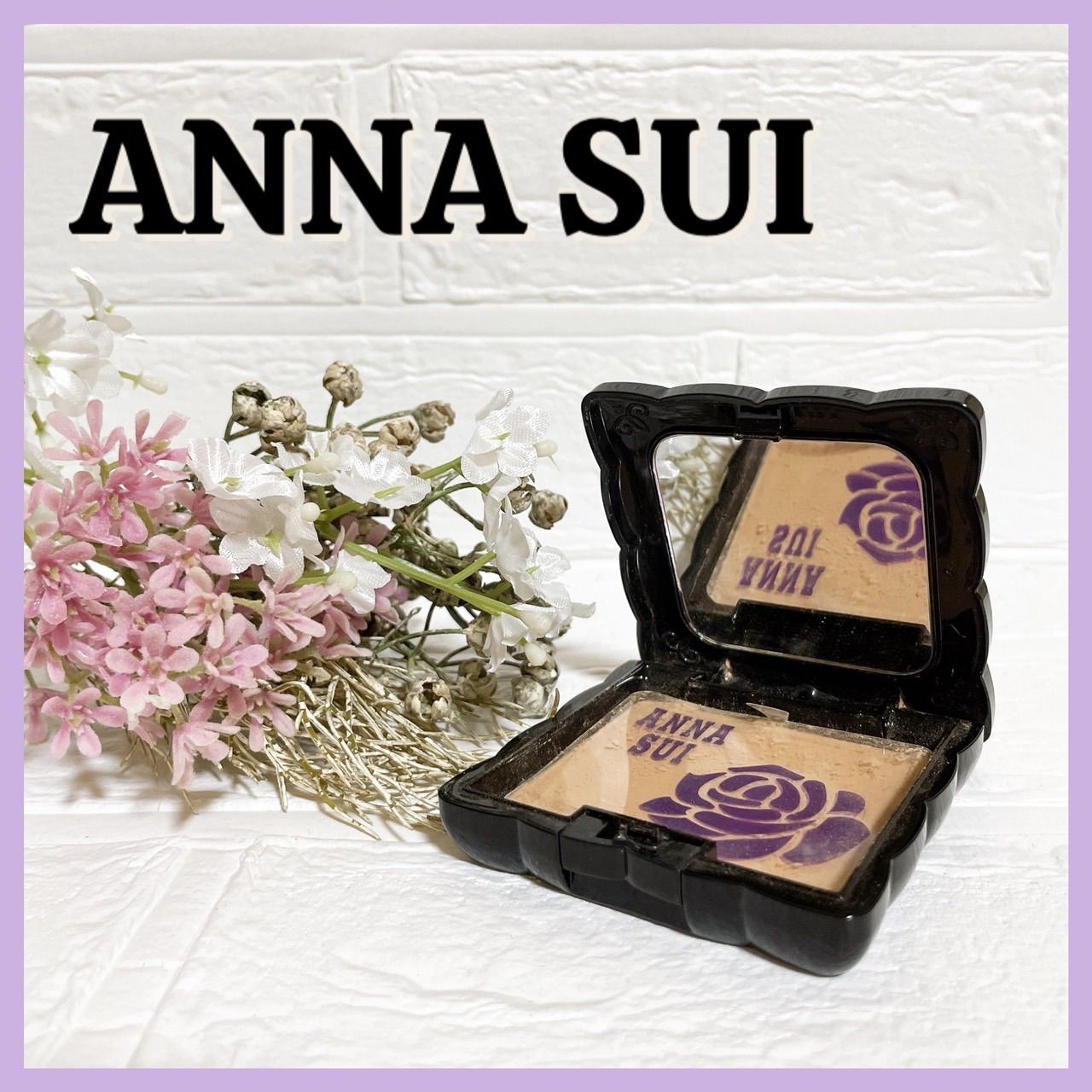 ②ANNA SUI アナスイ パウダー ファンデーション ケース 9割程度 - メルカリ