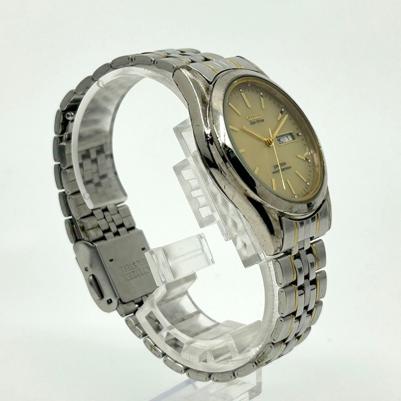 稼働品】citizen シチズン ジャンクション エコドライブ 腕時計 E100  