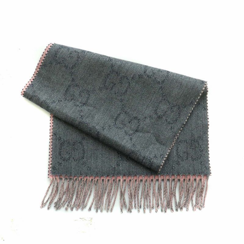 GUCCI マフラー　ギンガムチェック Amazon | グッチ GUCCI マフラー リバーシブル GG柄 チェック柄