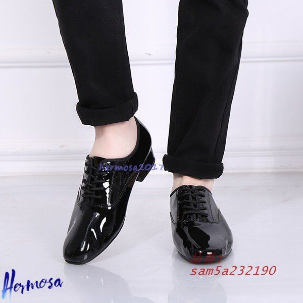 社交ダンス ダンスューズ メンズ モダン エナメル 光沢感 クラシカル ジャズ用通気性に優れ ワルツ 各種ダンス am5a232190 WWW_KANDAIZUMI_COM