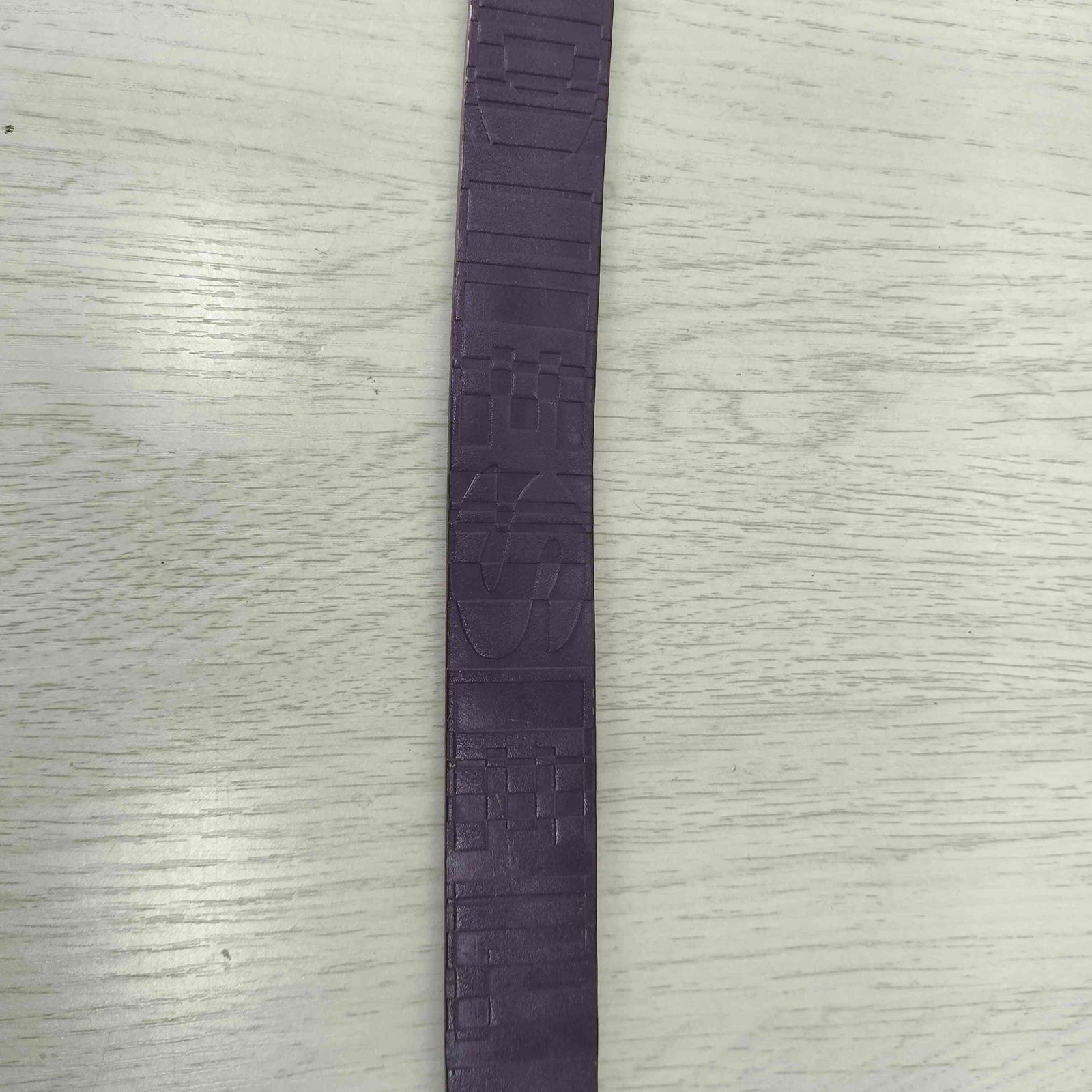 ディーゼル DIESEL イタリア製 ロゴエンボスレザーベルト メンズ 85/34