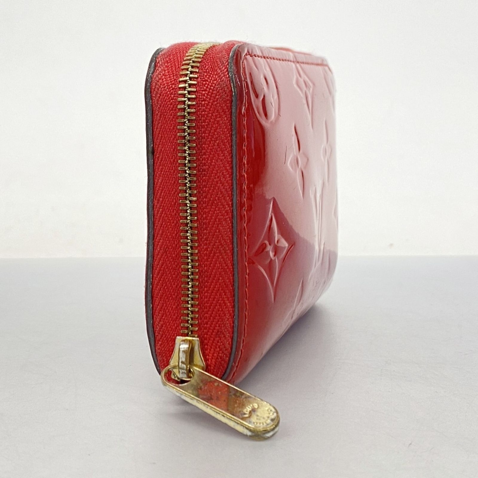 Louis Vuitton 赤 レザー コインケース　ヴェルニジッピー 限定品】 ルイヴィトン ジッピーコインパース ヴァレンタイン