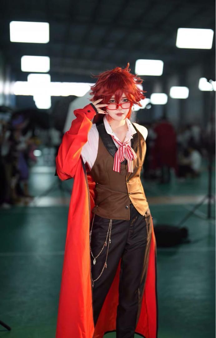 黒執事 死神 グレル・サトクリフ コスプレ衣装※ウィッグ 靴 追加可