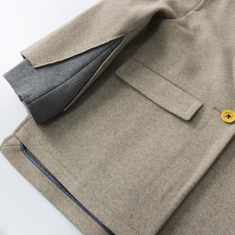 極美品 2022AW エンフォルド ENFOLD SQUARE COLLAR BOX COAT 極美品 2022AW エンフォルド ENFOLD SQUARE COLLAR BOX COAT