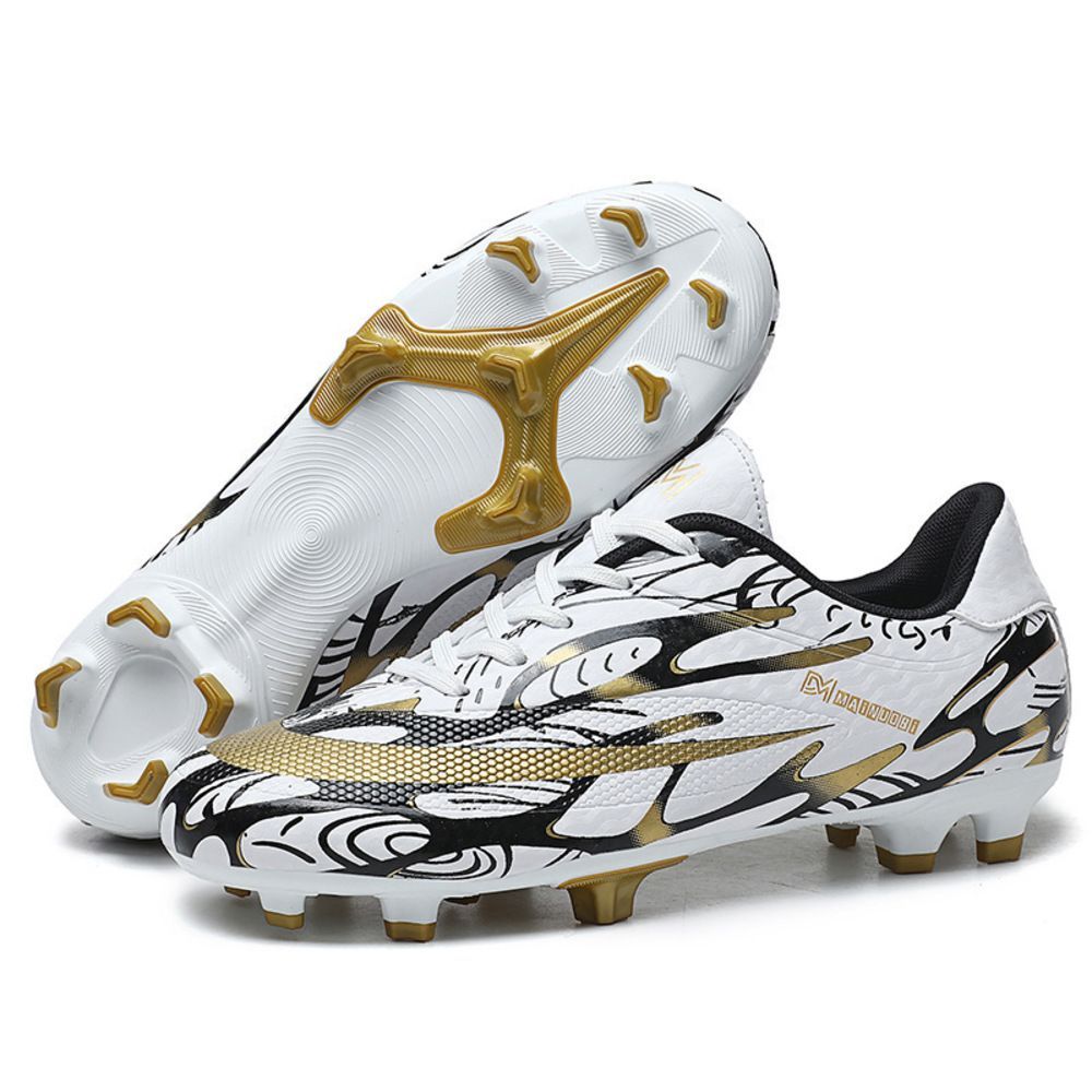 B(ホワイト×ゴールド)  39(24.5cm)  サッカーシューズ 大人 pmyad168 サッカーシューズ トレーニングシューズ メンズ トレシュー スポーツシューズ フットボールシューズ スニーカー 運動靴 サッ