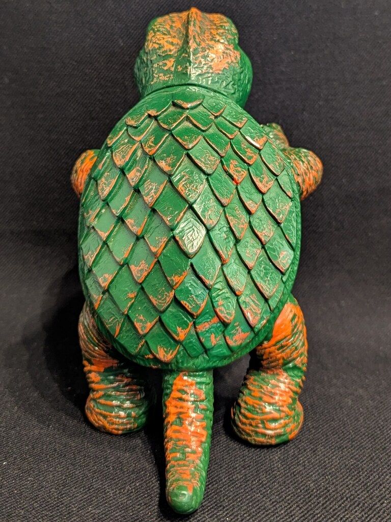 日東 スタンダードソフビ ガメラ 2期腹緑 緑成型 205mm