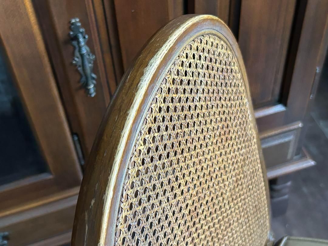 飛騨産業　マルニ木工　ヴィンテージチェア　ラタンバックチェア　2脚セット　H 飛騨産業 マルニ木工 ヴィンテージチェア ラタンバックチェア 2