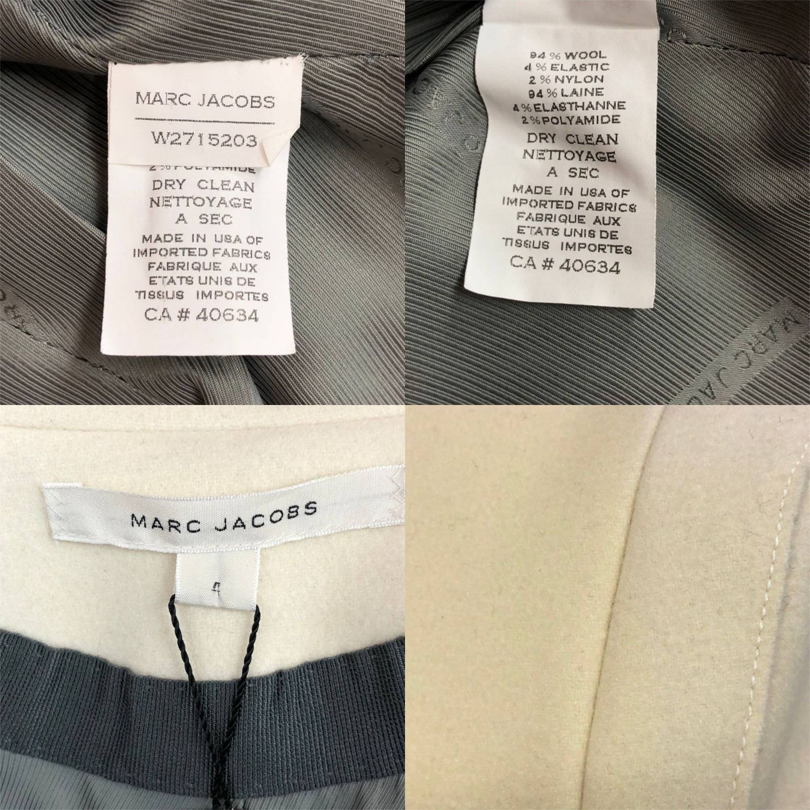 MARC JACOBS☆ツイードジャケット/made in USA MARC JACOBS☆ツイードジャケット/made in USA