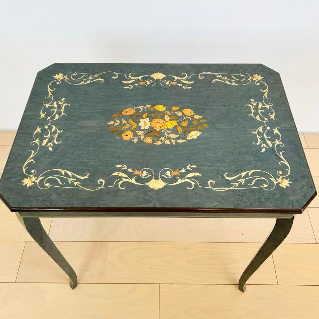 全品本物! 象嵌 サイドテーブル アンティーク 花台 特典有