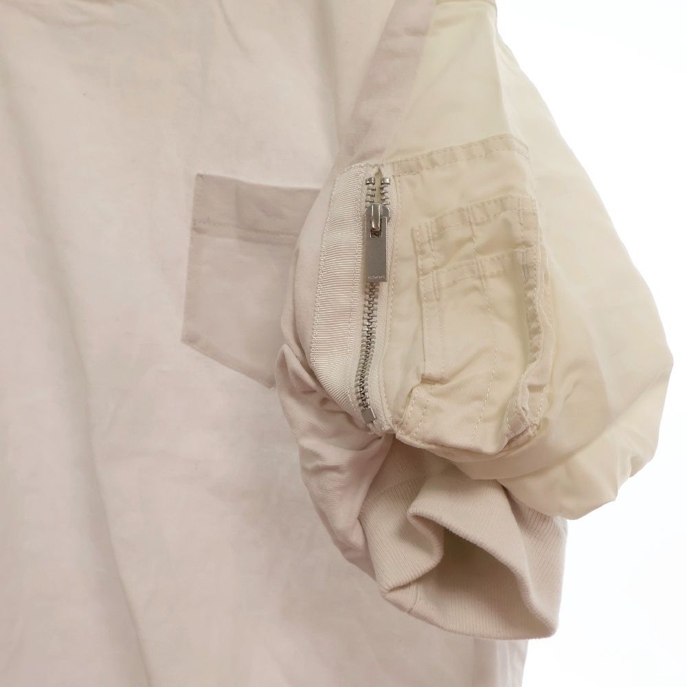 Sacai (サカイ) 22SS Nylon Twill Mi T-Shirt 22-06084 素材切替  