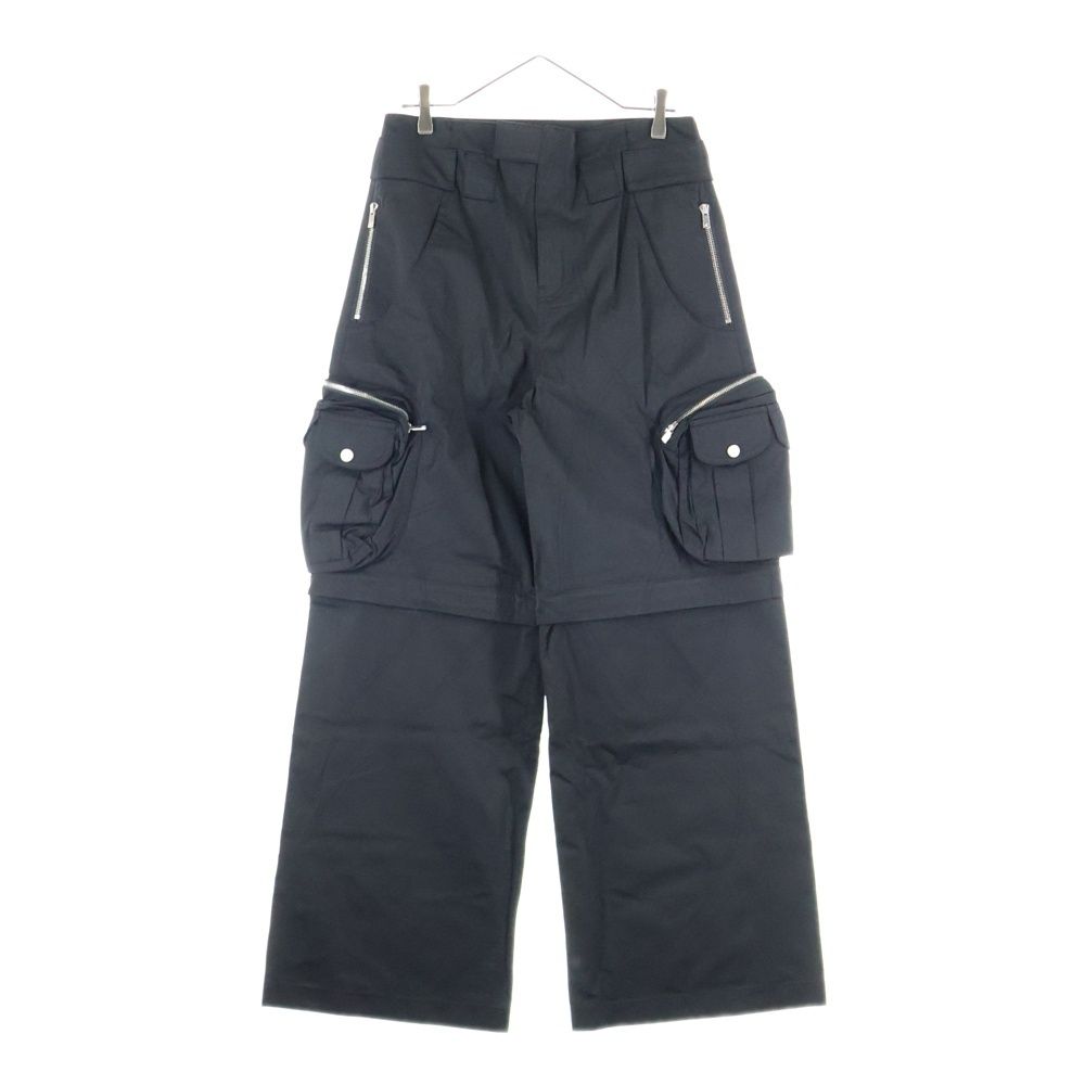 FFFPOSTALSERVICE トリプルエフポスタルサービス 25SS DIFFRACTION CONVERTIBLE CARGO TROUSERS コンバーチブルカーゴパンツ FFFPSSS2523 ブラック