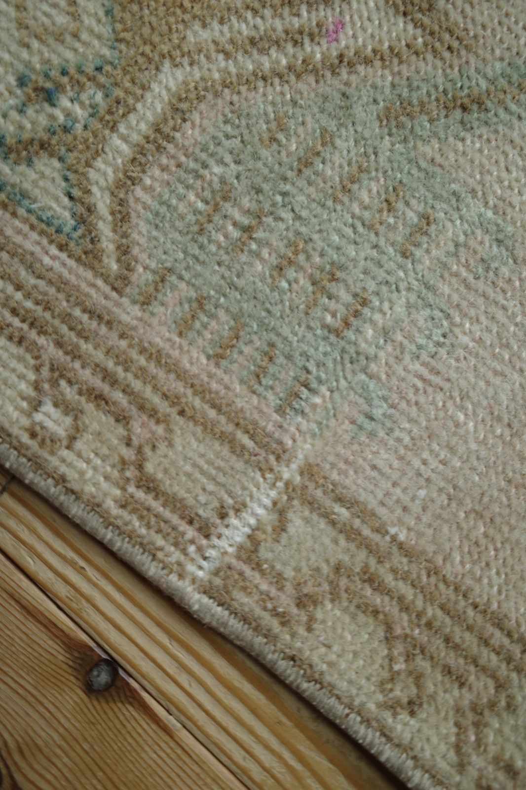 トルコ ヴィンテージラグ スモールラグ ベージュ MARWIL-DEMENAGEMENTS_CH