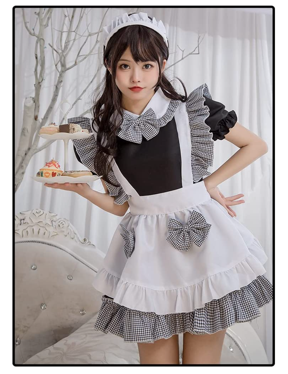 高品質 新作 大きいサイズコスプレロリータ服エプロン超可愛いメイド服