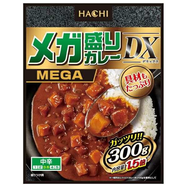ハチ食品 メガ盛りカレー DX 中辛 300g×20個入×(2ケース)