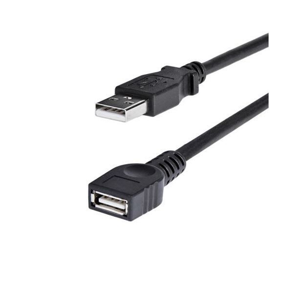 まとめ StarTech.com USB2.0延長ケーブル 1.8m A オス -A メス ブラック USBEXTAA6BK 1本 ×5セット