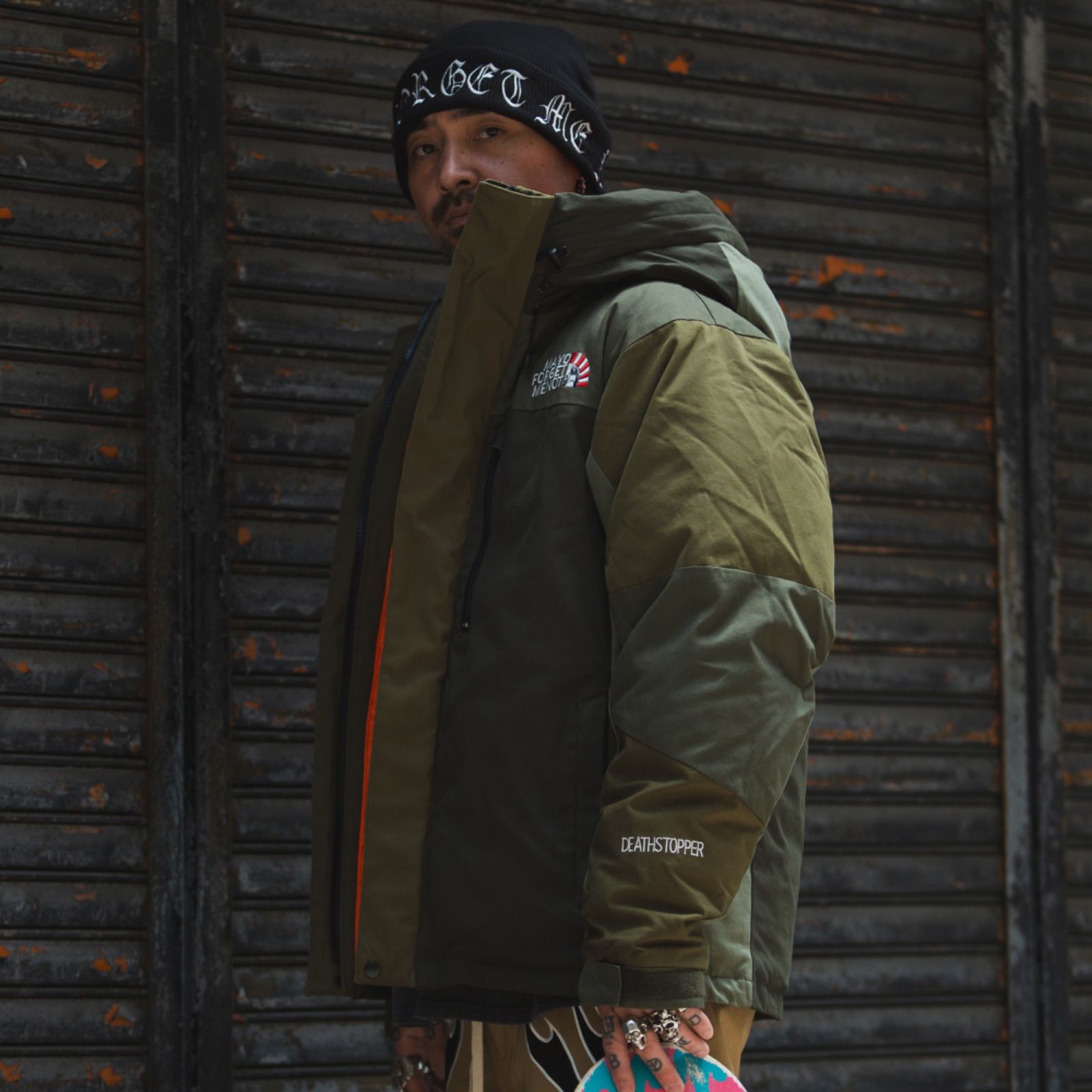 MAYO FORGET ME NOT EMBROIDERY DOWN JACKET - OLIVE - メルカリ