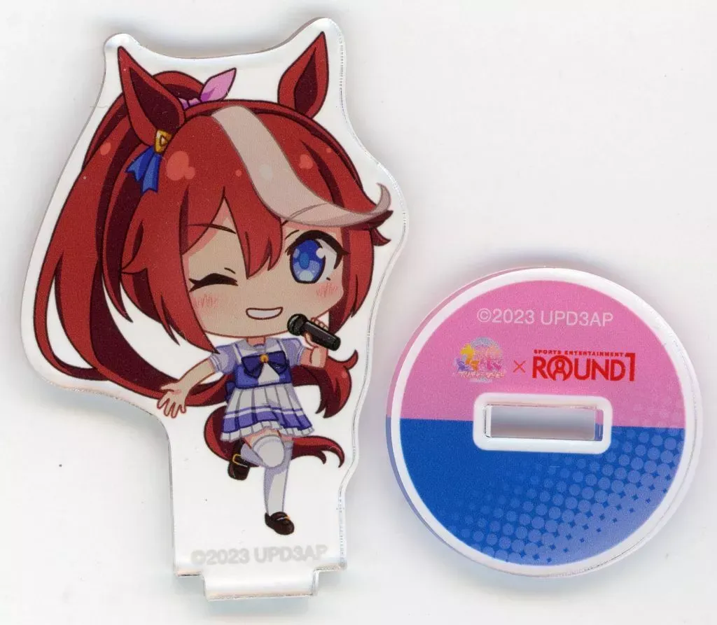 【中古】アクリルスタンド・アクリルパネル トウカイテイオー 「ウマ娘 プリティーダービー Season 3 × ROUND1 ちびキャラトレーディングアクリルスタンド」