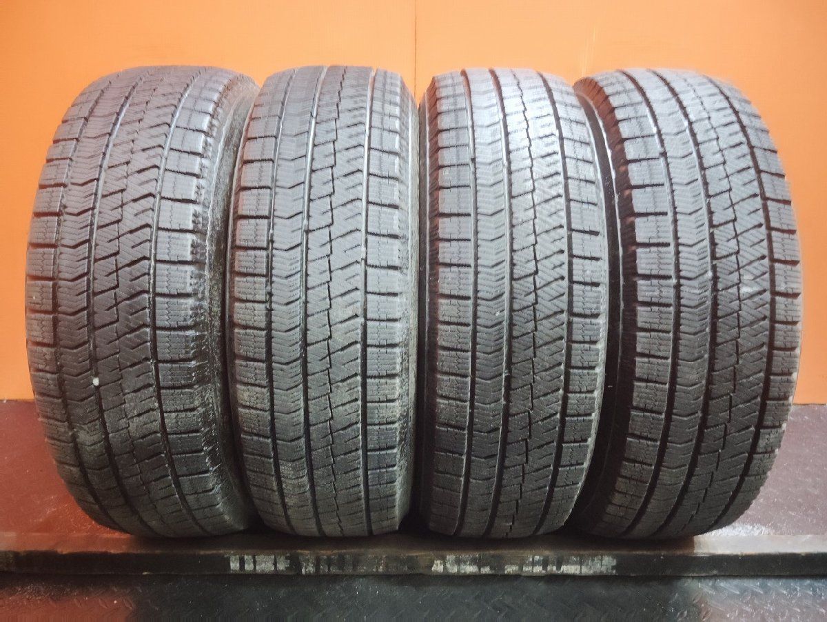 バリ溝‼️ブリヂストンスタッドレスセット2022年製195/65R15プリウス等 バリ溝！22年！9分☆トヨタ 30系 プリウス 純正 195/65R15