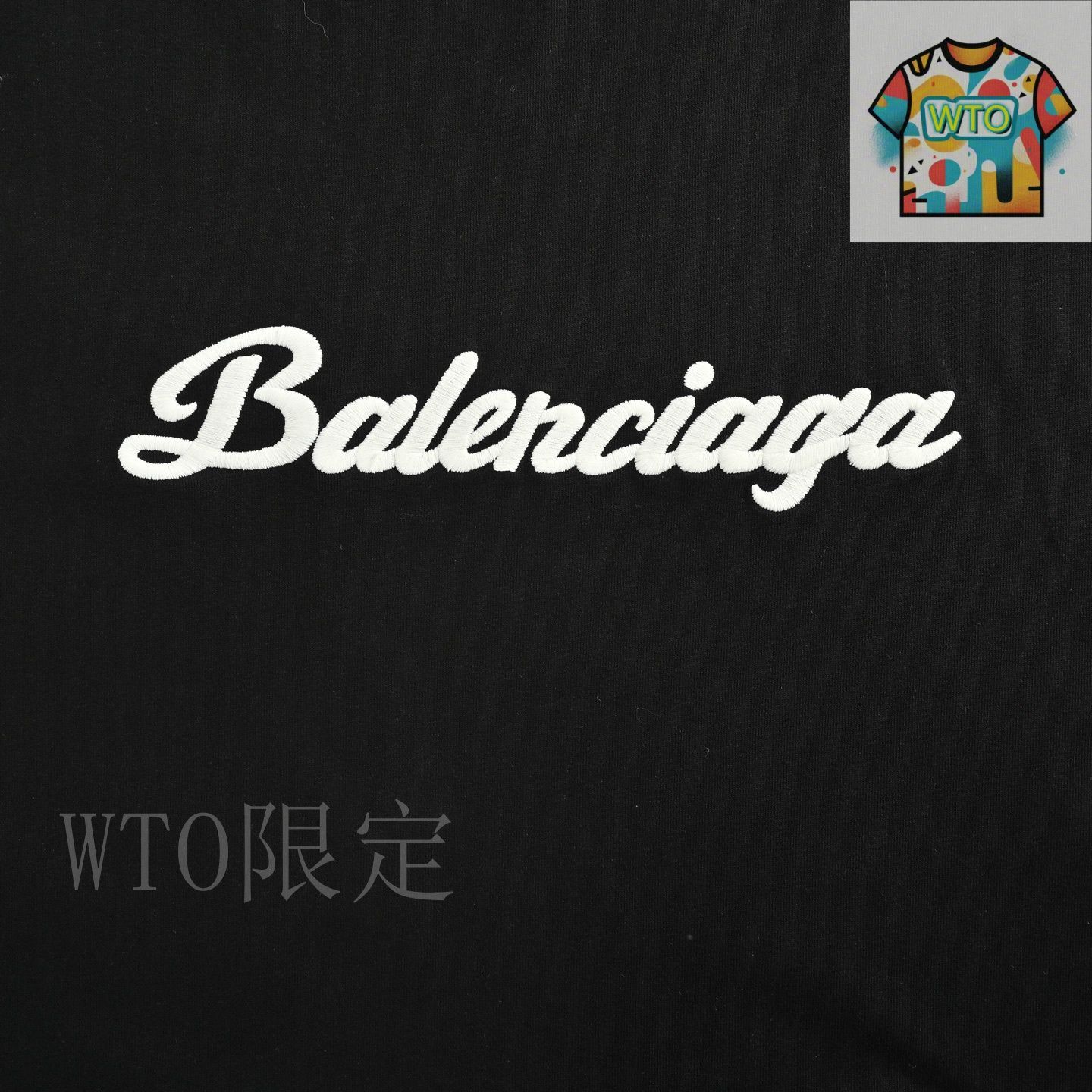 今日WTO】Balenciaga バレンシアガ 25SS 刺繍文字 T シャツ-ET29