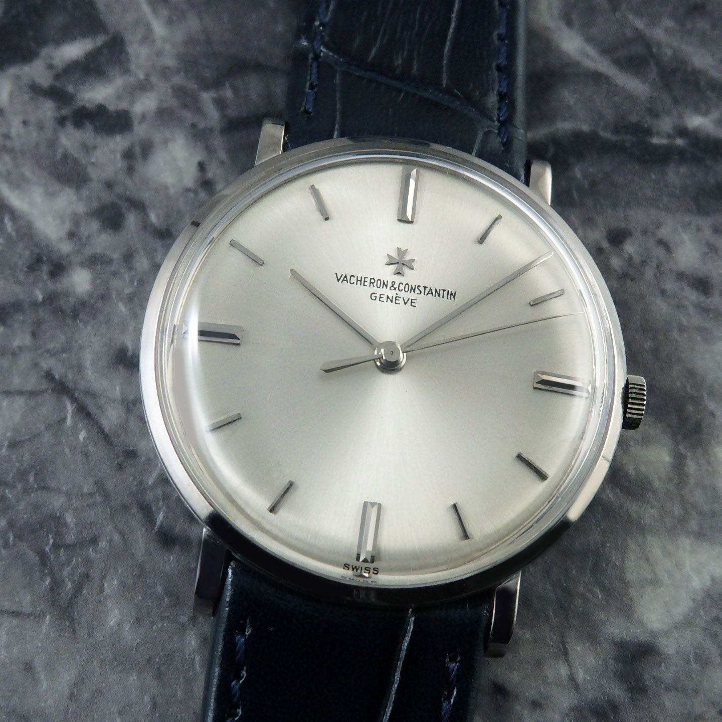 ヴァシュロンコンスタンタン 6564 センターセコンド 18KWG 金無垢 1960s ROUND CASE Silver Dial