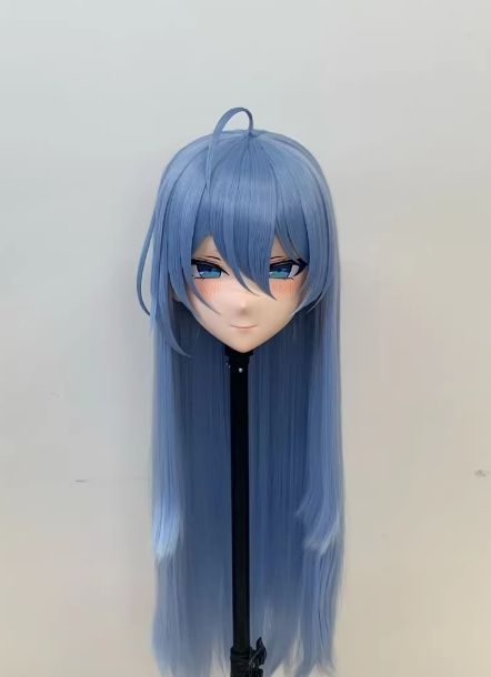 全頭マスク カツラ付き ロック付き NO.430 ドール ヘッドロリータ人形 コスプレ 変身 仮装 着ぐるみ kigurumi 二次元